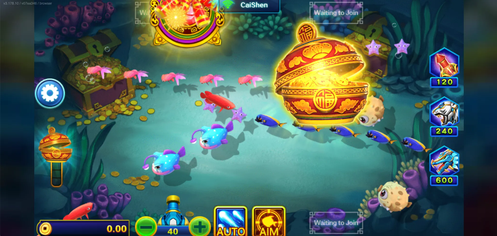 Modern 3D technology in Fish Shooting Get Rich 3D 9M